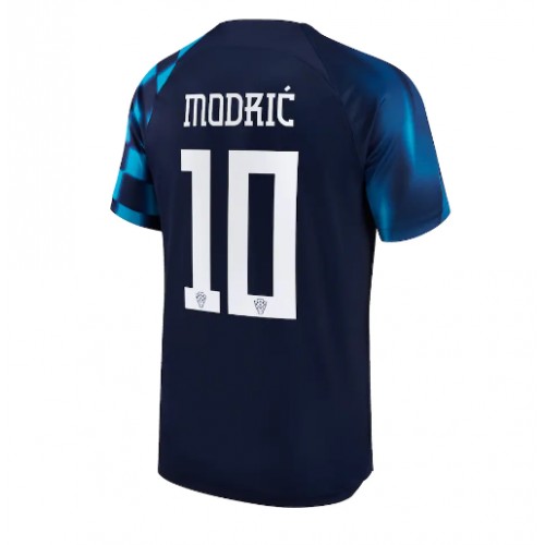 Croatia Luka Modric #10 Replica Away Stadium Shirt World Cup 2022 Short Sleeve